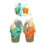 Beach Bucket Dinosaur Set 4pcs (2 asstd)