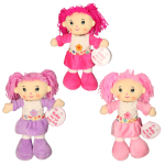 Flowers Rag Doll 36cm (3 asstd)