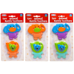 Animal Rattle Teethers (3 asstd)