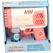 Bubble Gun Battery Operated - Pink (with Batteries)
