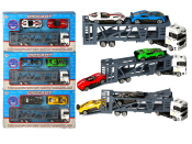Diecast Transporter with 2 Cars (3 asstd)