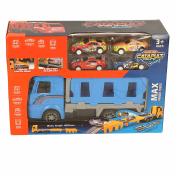 Folding Launch Truck with 4 Metal Cars (2 asstd)