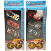 Alloy Cars 3pcs with Flying Saucers (2 asstd)