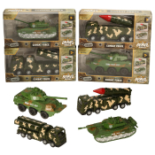Bravo Diecast Friction Military Vehicles (4 asstd)
