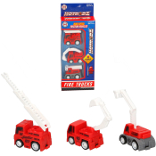 Fire Mini Vehicles 3pcs