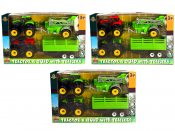 Farm Tractor & Quad with Trailer 4pcs Set (6 Asstd)