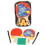 Table Tennis Set with Net & Stand in Zip Bag
