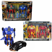 Robot Transforming Twin Car Set (2 asstd)