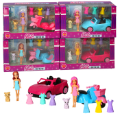 Kate Teen Doll (9cm) on the Go Doll Set (4 asstd)