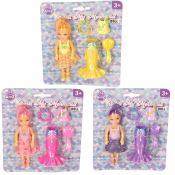 Clara Transform to Mermaid 14cm Doll (4 asstd)