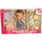 Poppy Doll 15cm with Her Pets (4 asstd)