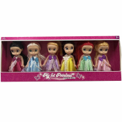 Character Mini Princess Dolls 16cm 6pcs