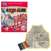 Colour Your Own Apron Set with 12 Pens