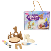 Make Your Own Wooden Llama Pom Pom Kit