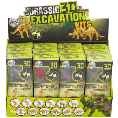 Dinosaur Excavation 3D Kit in CDU (12 asstd)