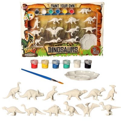 Paint Your Own Dinosaurs (12pcs)