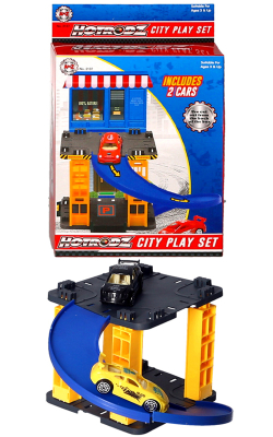 City Parking Garage with 2 Cars