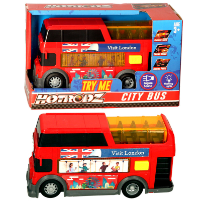 Double Decker City Bus Try Me Light & Sound