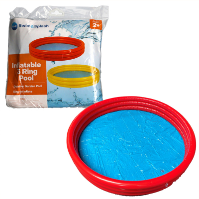Inflatable 3 Ring Pool 152 x 28cm (2 asstd)