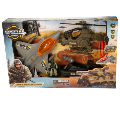 Bravo Military Vehicle Set Try Me Light & Sound (4 asstd)