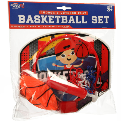 Basketball Set with Ball & Pump