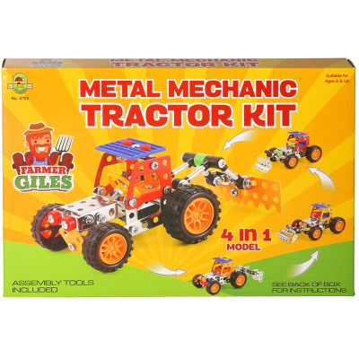 Metal Mechanics Tractor 4 in 1 Model Set