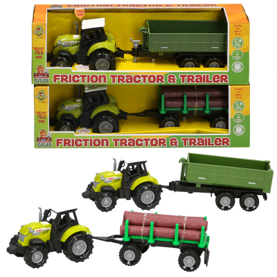 Farm Tractor & Trailer Try Me (2 asstd)