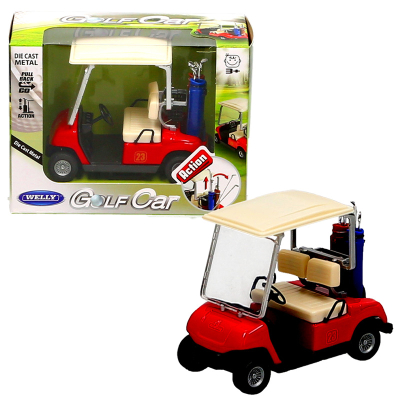 Diecast Welly Golf Buggy Pull Back