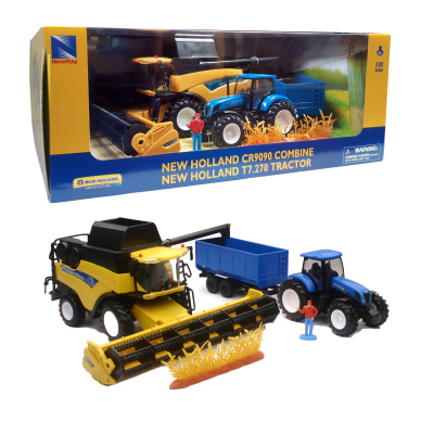 New Holland 1:32 Farm Tractor & Harvester