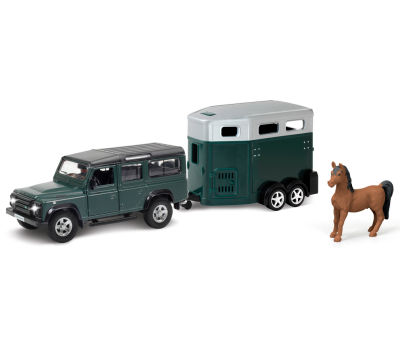 Land Rover Defender With Horse Box