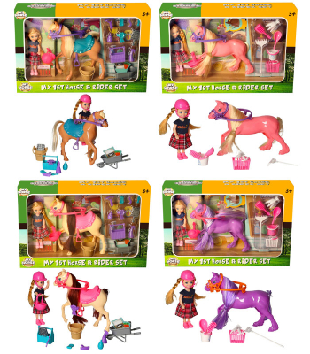 Horse & Doll Play Set (4 asstd)