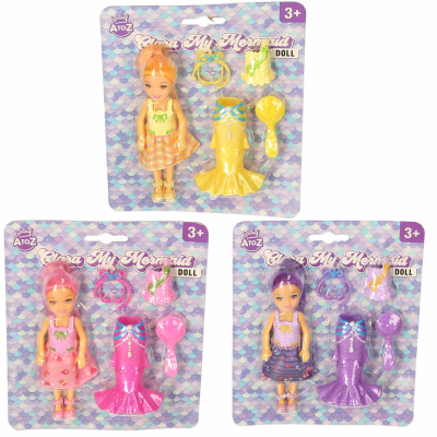 Clara Transform to Mermaid 14cm Doll (4 asstd)