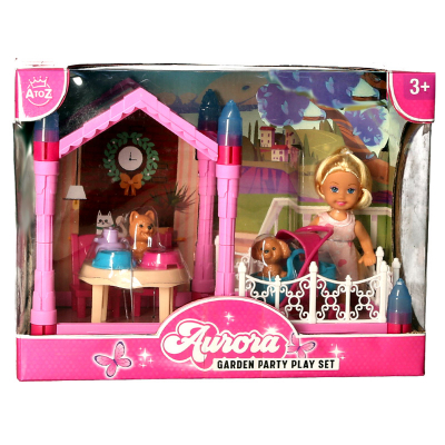Aurora Mini Doll 12cm in Outdoor Play Set