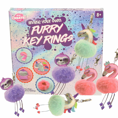 Make Your Own Furry Key Rings
