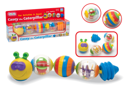 Casey the Caterpillar Snap On Balls