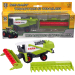Diecast Farm Harvester & Trailer (2 asstd)